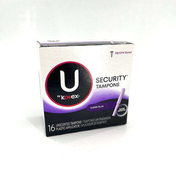 Bath Body U By Kotex Security Tampons Super Plus Discontinued Unscented 16 Qty New Poshmark